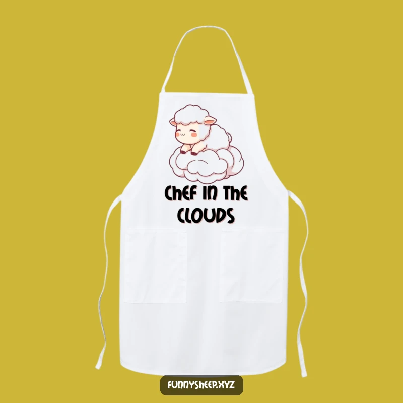 Funny Sheep Cloud Apron: Dreamy Kitchen Style, Perfect Funny Gift