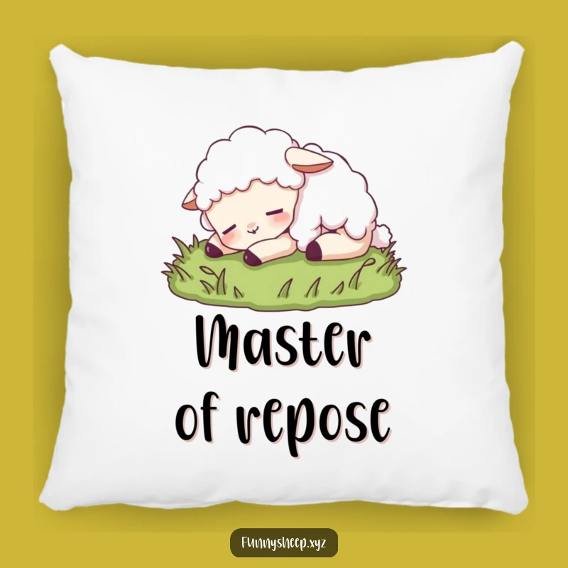 Funny Sheep Nap Pillow: Snuggle Up with This Peaceful Snooze!