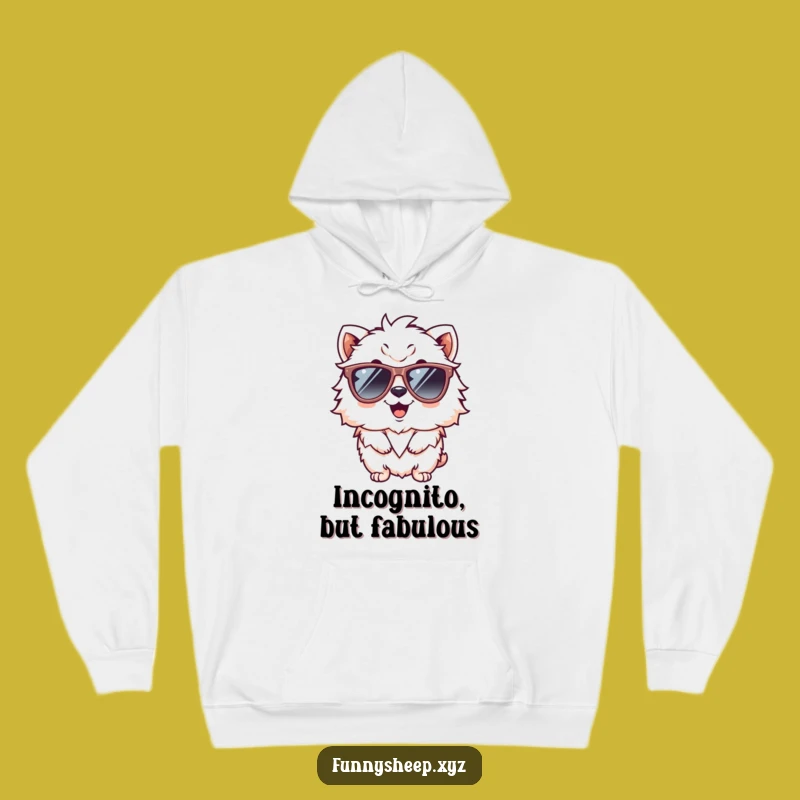 Funny Fluffy Animal Sunglasses Hoodie: Cozy & Cool Humor, Perfect Funny Gift for Any Occasion