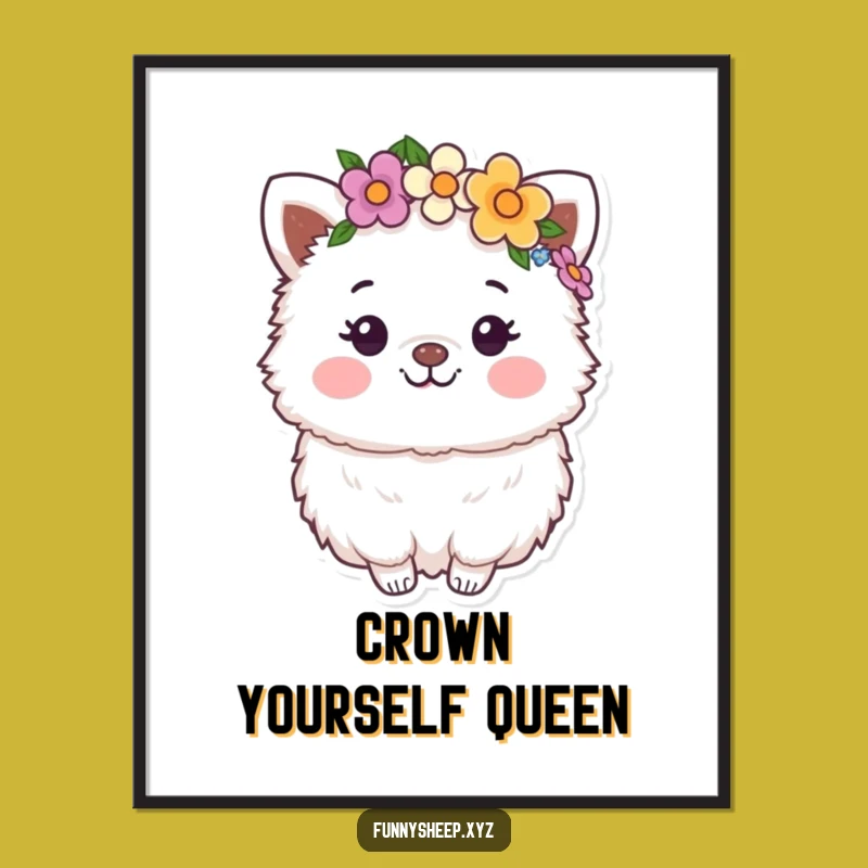 Free Printable Fluffy Flower Crown Wall Art: Boho Chic Downloadable Art for Home