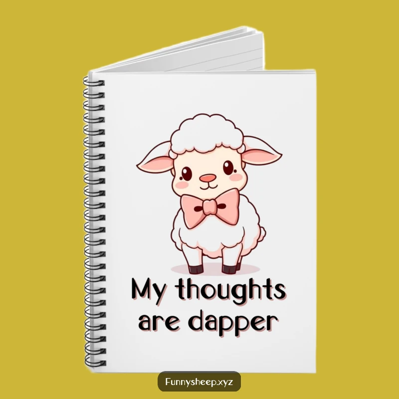 Funny Oversized Bowtie Sheep Notebook: Silly Notes, Perfect Funny Gift