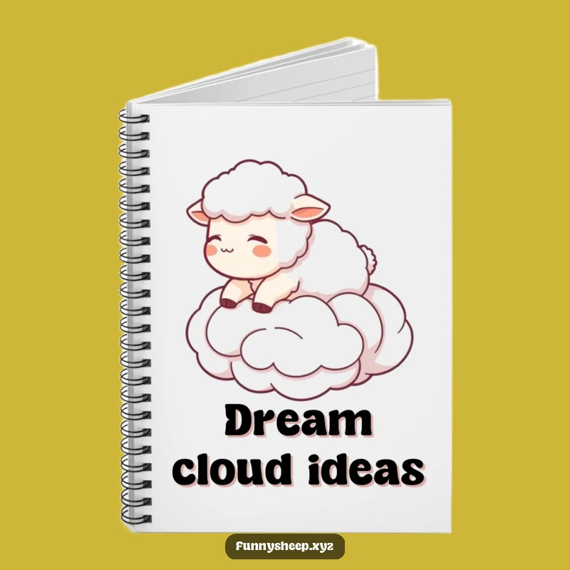 Funny Sheep Cloud Notebook: Dream Up Ideas with Humor, Perfect Funny Gift