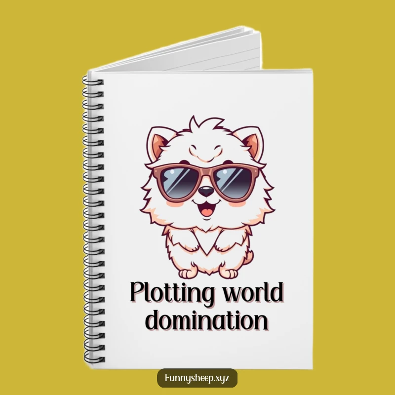 Funny Fluffy Animal Sunglasses Notebook: Jot Down Laughs, Perfect Funny Gift for Writers