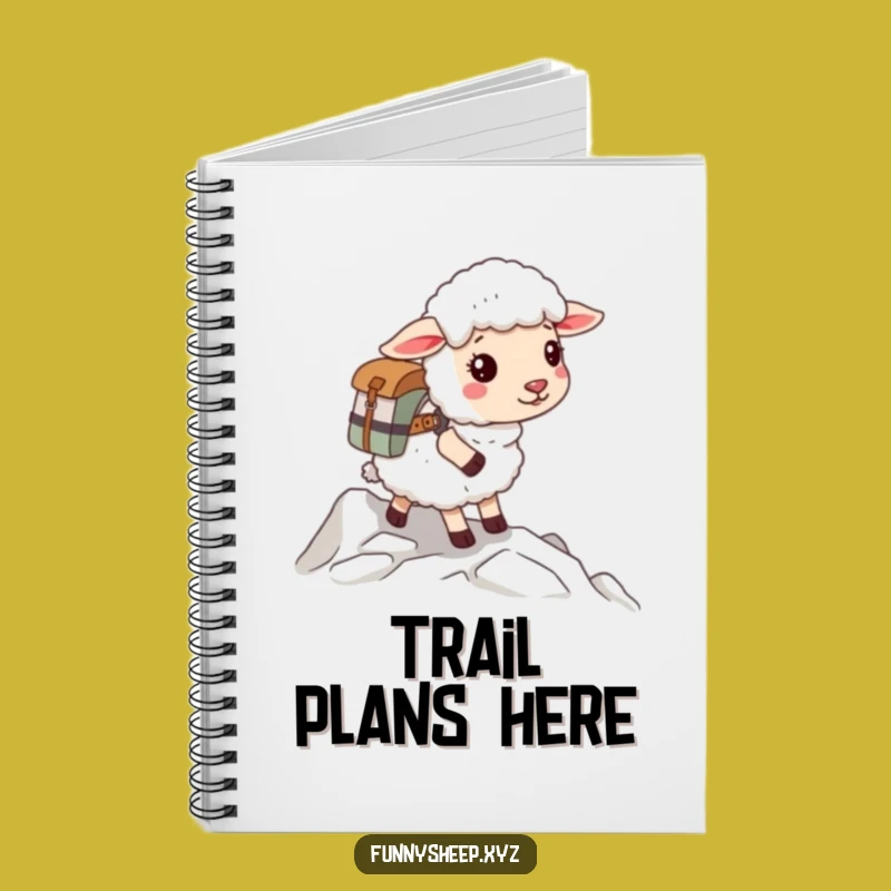 Funny Sheep Climber Notebook, Journal for Adventurous Explorers, Creative Writing Gift