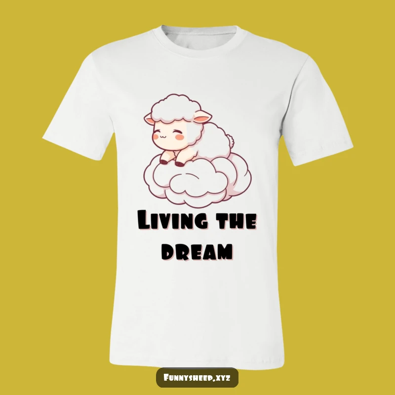 Funny Sheep Cloud T-Shirt: Dreamy Character Tee, Awesome Funny Gift