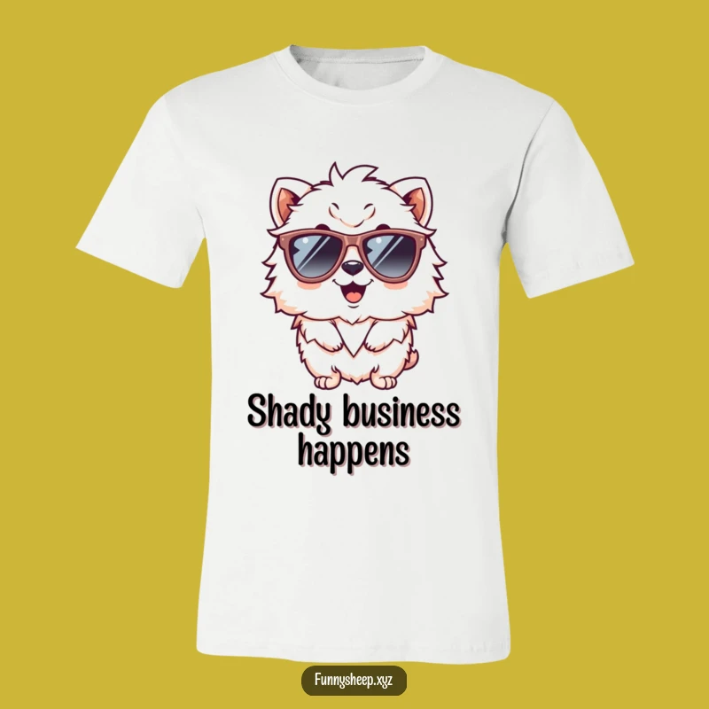 Funny Fluffy Animal Sunglasses T-Shirt: Hilarious Cool Character Tee, Best Funny Gift Idea