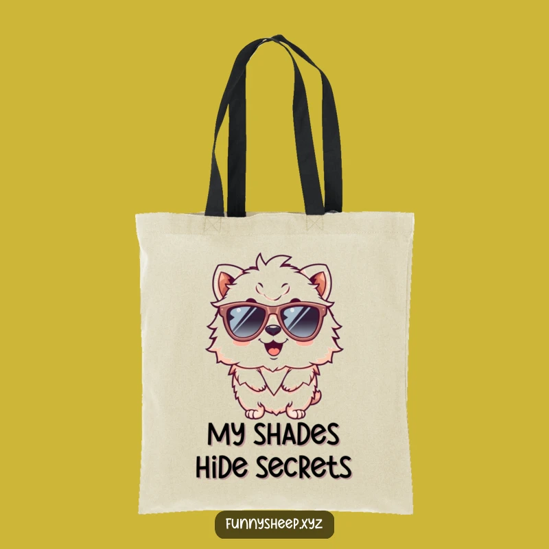 Funny Fluffy Animal Sunglasses Tote Bag: Chic & Hilarious Carry-All, Ideal Funny Gift